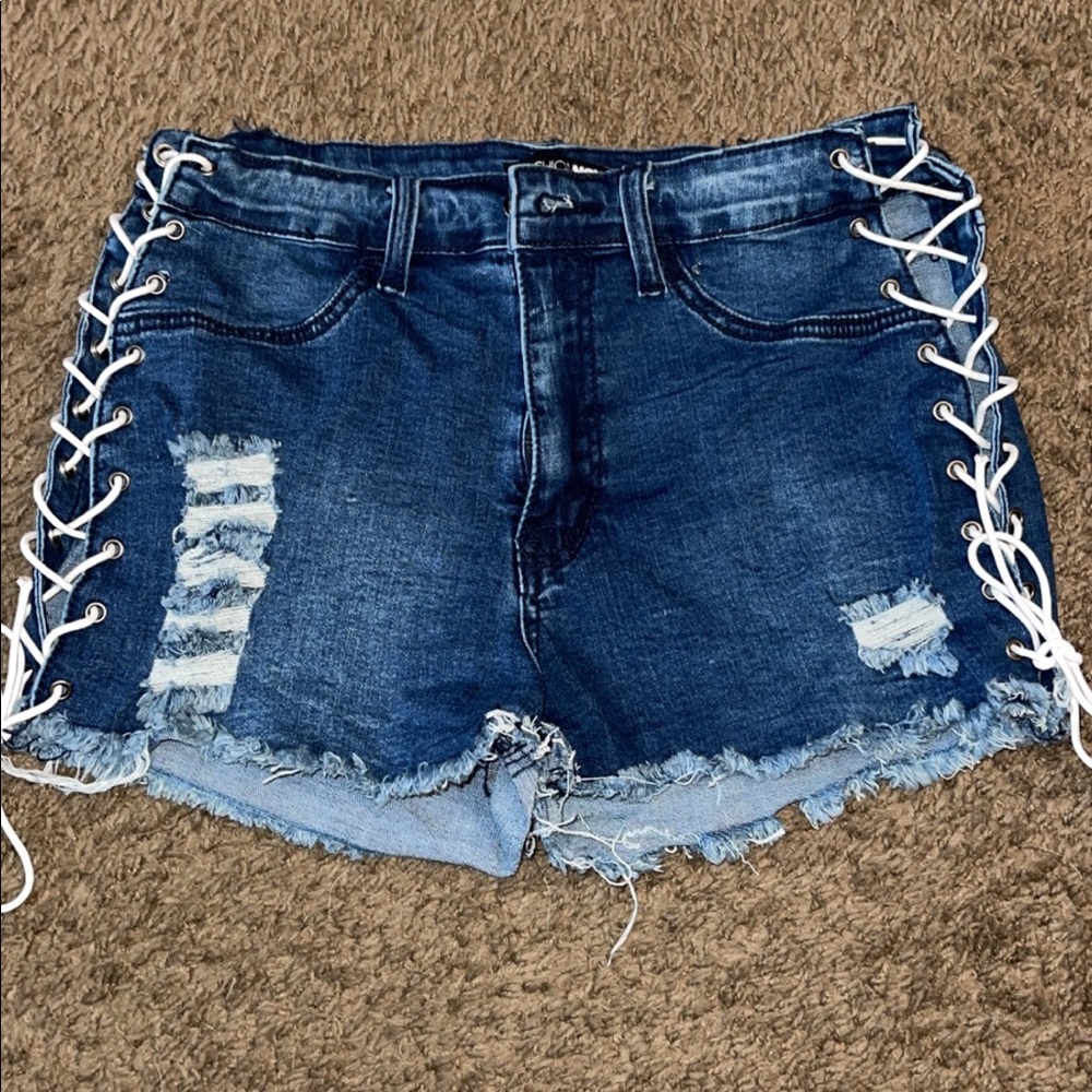 Denim shorts